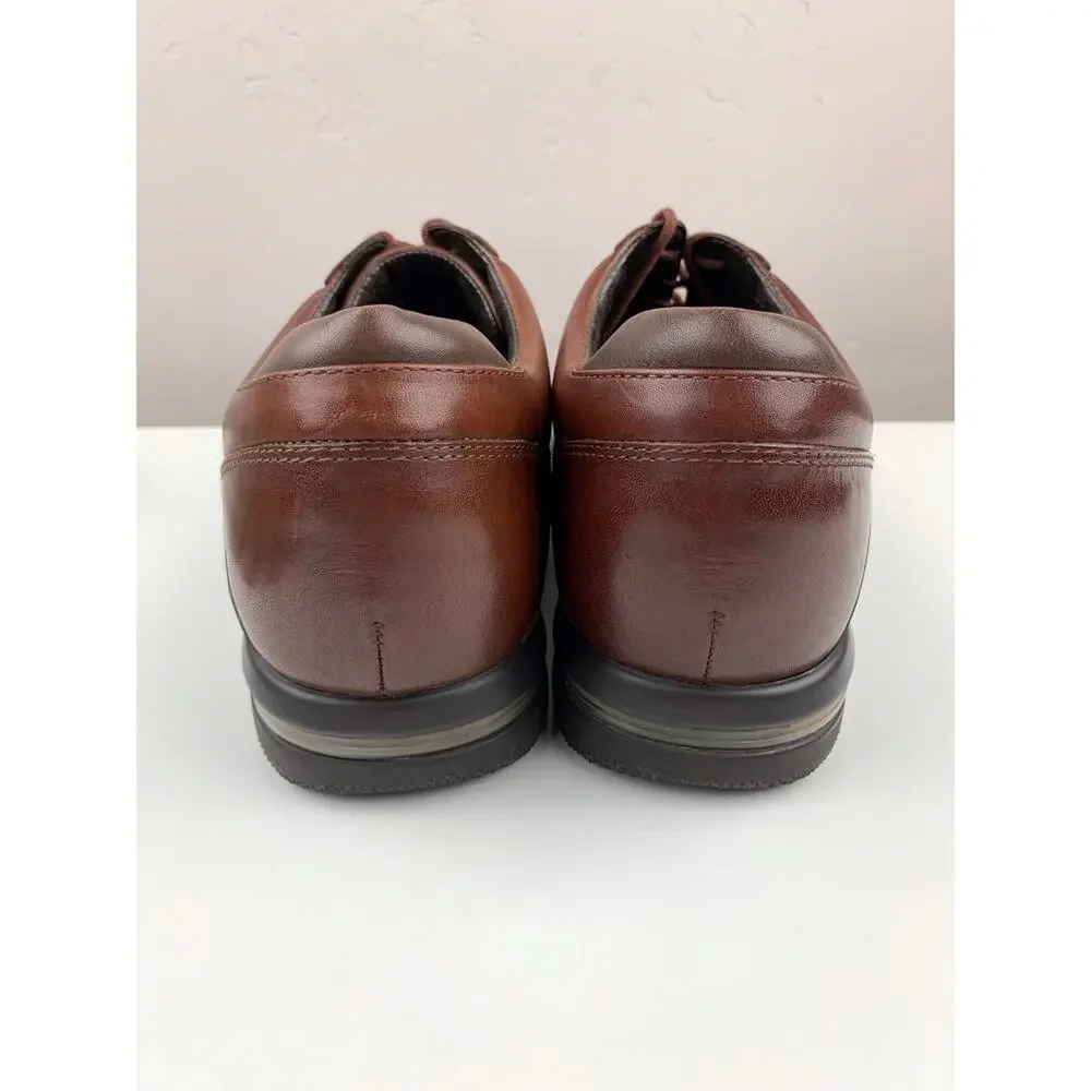 Rockport Oxford Dress Shoes Two Tone Brown Leather Lace Up Comfort Men's 11